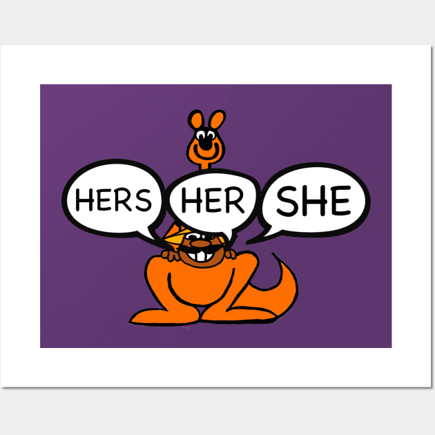 RXS Pronouns HER Wall Art by PopCultureShirts